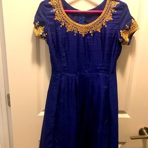 Rich blue Indian gown / ghagra